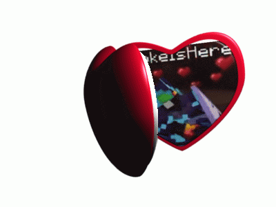 a red heart shaped button that says spokeishere