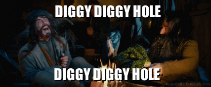 Diggy Diggy Hole Bofur GIF - Diggy Diggy Hole Bofur Bifur GIFs
