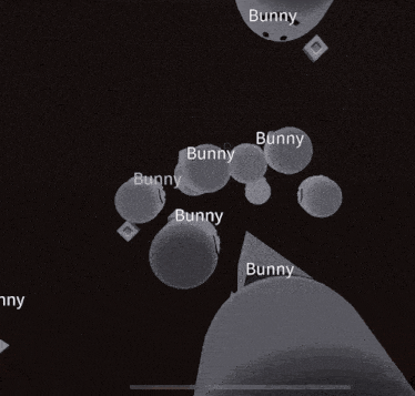a screenshot of a video game with the name bunny at the top