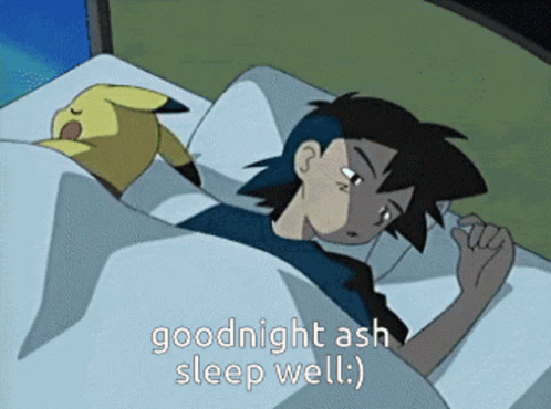 Ash Ketchum Goodnight Ash GIF - Ash Ketchum Goodnight Ash Sleeping Ash GIFs