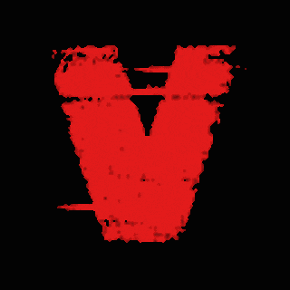 a black background with a red silhouette of a person