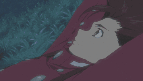 a girl looks up at a full moon in the sky