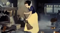 Clean Snow White GIF - Clean Snow White House Chores GIFs
