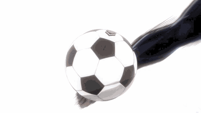a blurry picture of a soccer ball with a green field in the center