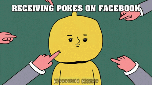 Facbook Poke No Poking GIF - Facbook Poke No Poking Moonchild Memes GIFs