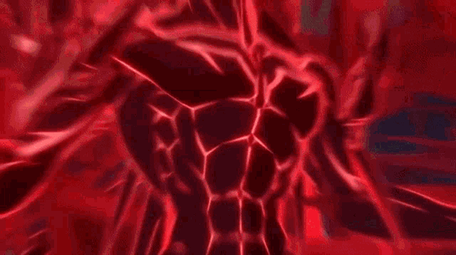 a close up of a person 's mouth with a red light coming out of it .