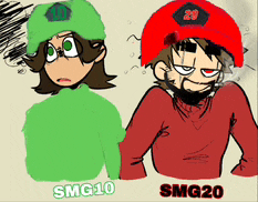 smg10 and smg20 are two cartoon characters