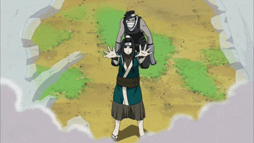 a cartoon of a man carrying a woman with the words parece que desperdicamos um jutsu haku on the bottom