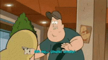 a cartoon of a man talking to another man with a x on the bottom of his shirt
