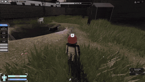 a screenshot of a video game with the number 82 on the screen