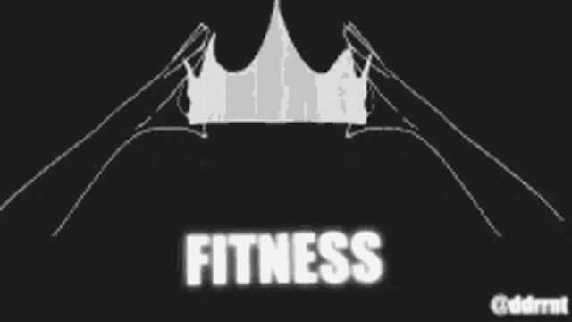 a logo for yang gang fitness shows a crown on a black background