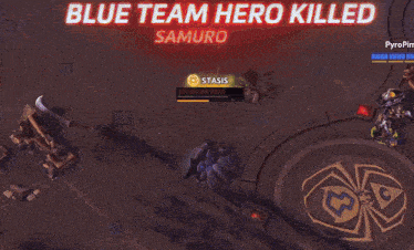 a video game is being played and the name pyropimp is displayed