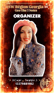 rsw region georgia geo the 7 notes organizer with a woman in a pink beret