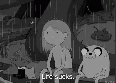 Life Sucks Adventure Time GIF - Life Sucks Adventure Time Jake GIFs
