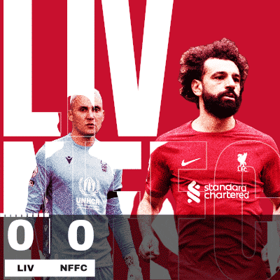 a poster showing a goalie and a soccer player with the score of 0-0