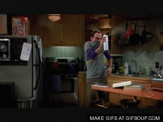 Sheldon Germs GIF - Sheldon Germs Spraying GIFs