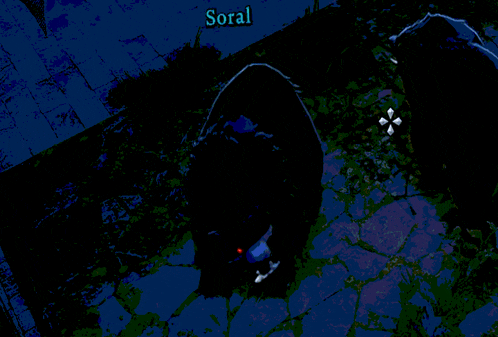 a drawing of a bat with the name soral on the top