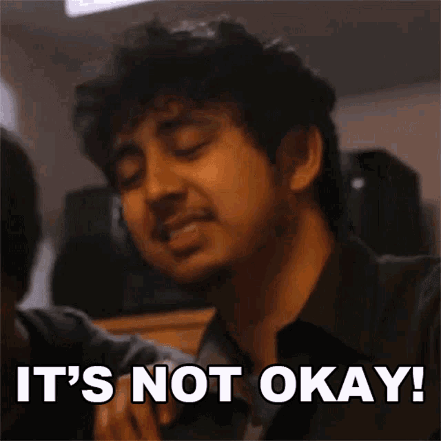 a man says it 's not okay in front of another man