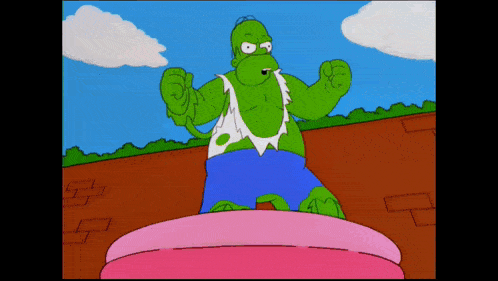 Homer Simpson Hulk GIF - Homer Simpson Hulk Simpson GIFs