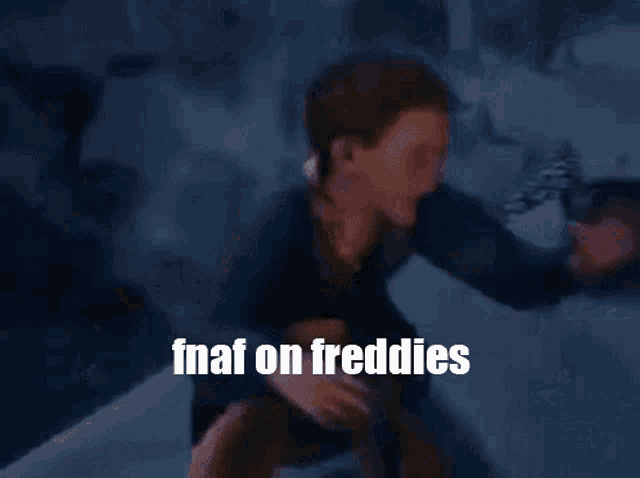 a close up of a person 's mouth with the words fnaf on freddies written on it