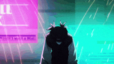 a cartoon character stands in front of a sign that says " it 's easy & real "
