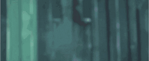 a blurred image of a person standing in front of a door .