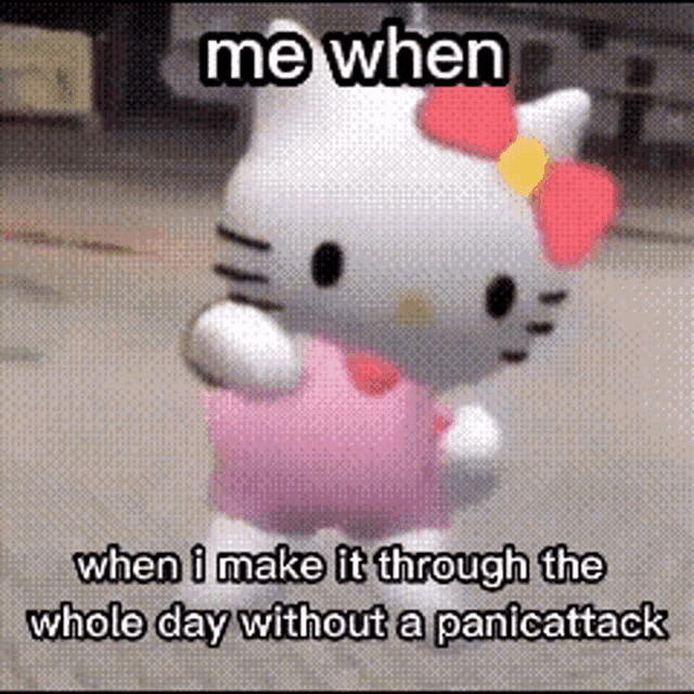 Mental Health Hello Kitty Meme