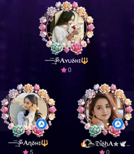 a picture of a woman with the name ayushi on the top