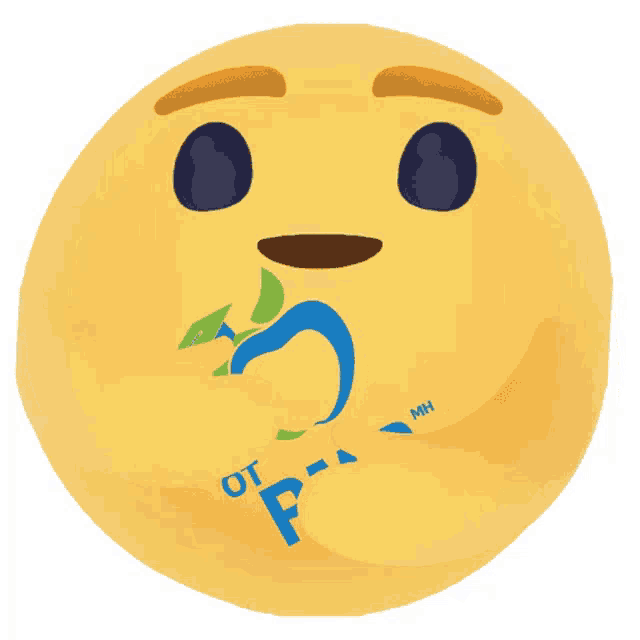 a yellow smiley face with the letter f on the bottom