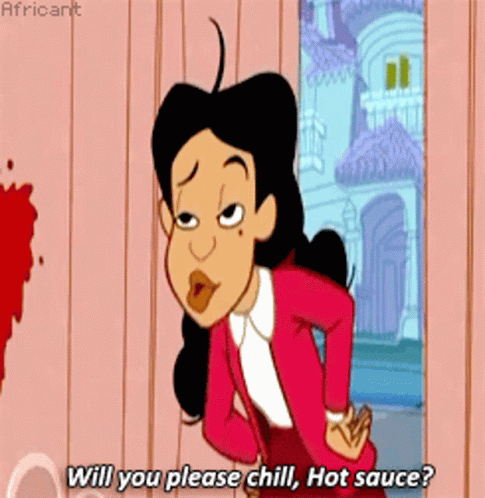 The Proud Family Penny Proud GIF - The Proud Family Penny Proud Will You Please Chill Hot Sauce GIFs