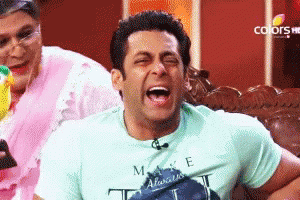 Salman Khan Hysterical GIF - Salman Khan Hysterical Crazy Laugh GIFs