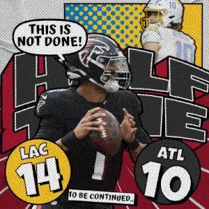 a football player is holding a ball with a speech bubble that says this is not done