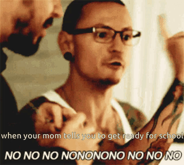 Chester Bennington Nope GIF