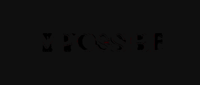 a sign that says impossible in red letters on a black background
