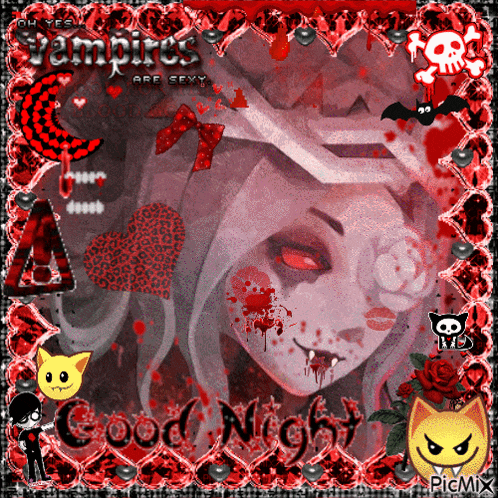 a picture of a vampire with the words vampires are sexy on it