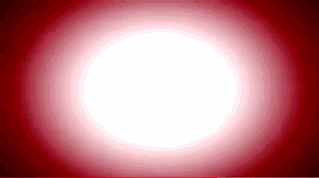 a white circle on a red background with a red border