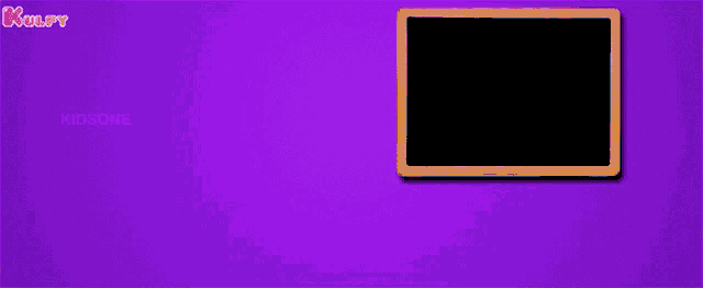 a purple background with cartoon numbers and a blackboard