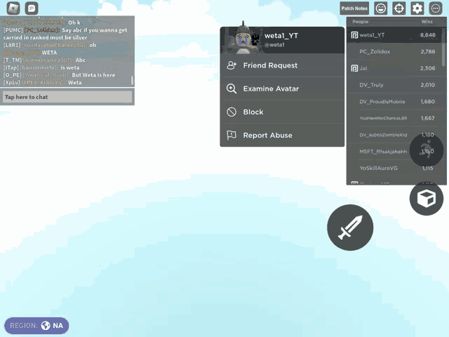 a screenshot of a video game with the name wetal yt