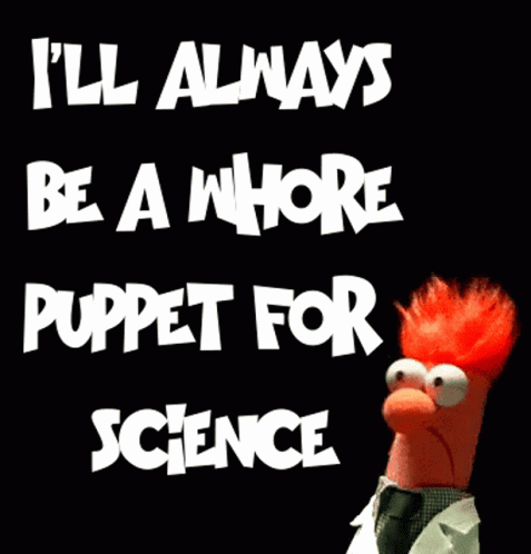 Science Puppet GIF - Science Puppet Ill Always Be A Whore Puppet For Science GIFs