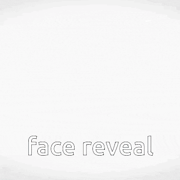a drawing of a face with the words face reveal written below it