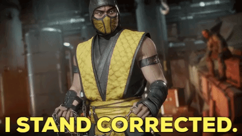 Mortal Kombat Scorpion GIF - Mortal Kombat Scorpion I Stand Corrected GIFs