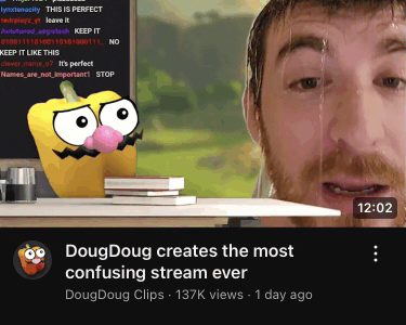 dougdoug creates the most confusing stream ever and has 137k views 1 day ago