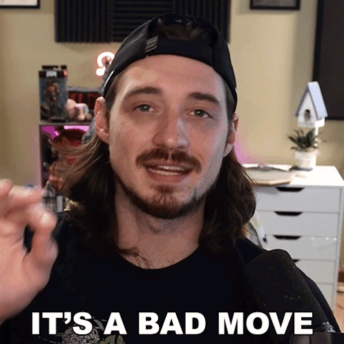 Its A Bad Move Aaron Brown GIF - Its A Bad Move Aaron Brown Bionicpig GIFs