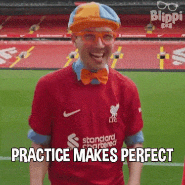 Practice Makes Perfect Blippi GIF - Practice Makes Perfect Blippi Blippi Wonders Educational Cartoons For Kids GIFs
