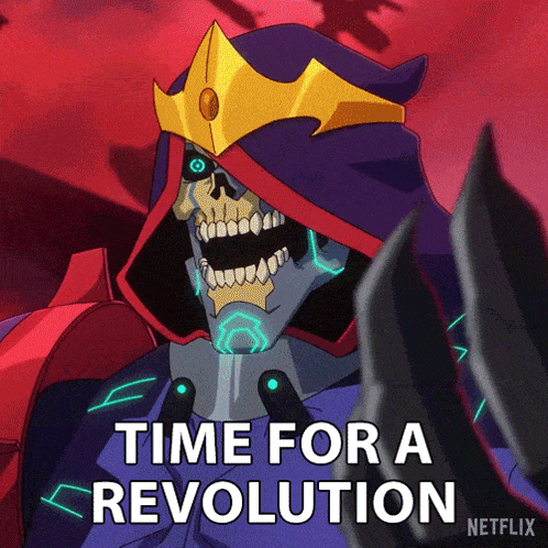 Time For A Revolution Skeletor GIF - Time For A Revolution Skeletor Masters Of The Universe Revolution GIFs