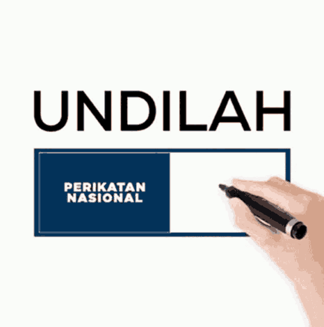 a hand is holding a marker in front of a sign that says " undilah "