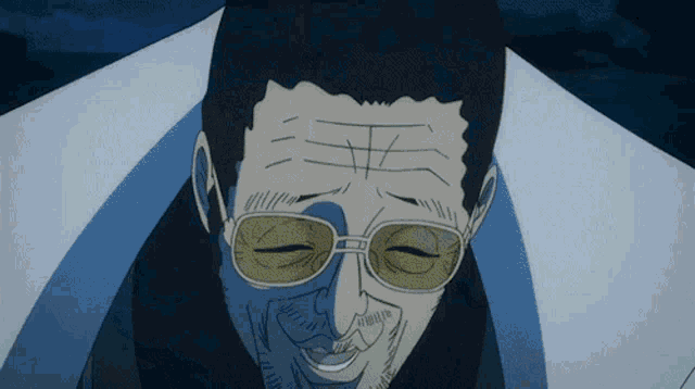 a close up of a man 's face with glasses and a beard