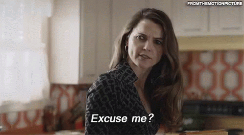 Excuse Me? GIF - Excuse Me Cant Believe Keri Russell GIFs