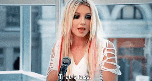 Britney Spears Thats False GIF - Britney Spears Thats False Thats Wrong GIFs