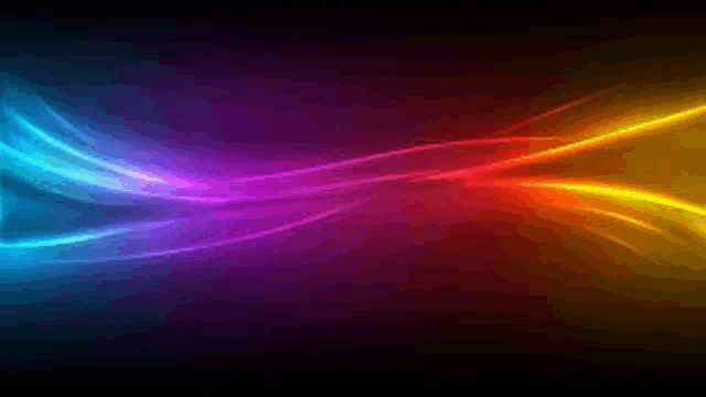 a colorful wave on a black background with a rainbow of colors .